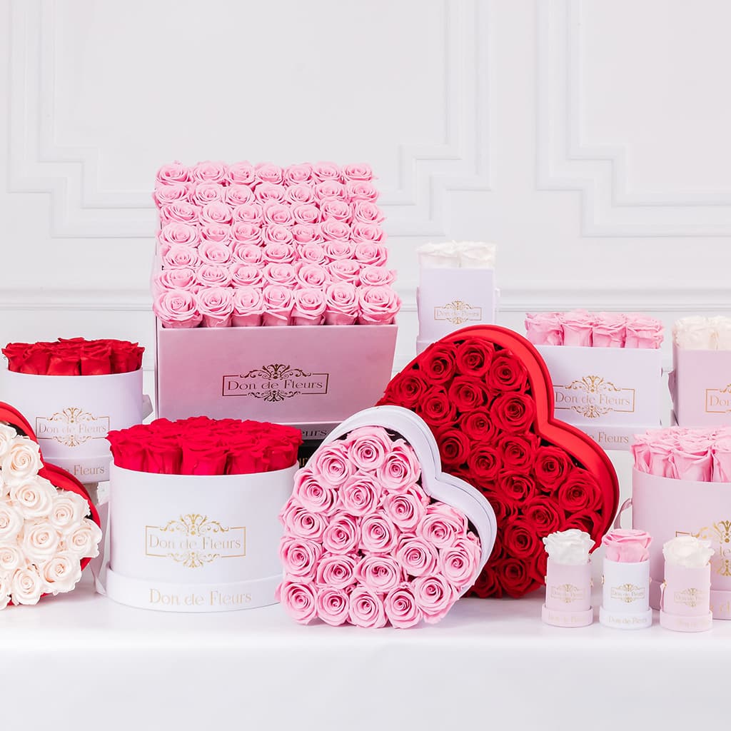 Beautiful Flowers Boxes | Luxury Fresh Roses Delivery | Boxed Flowers