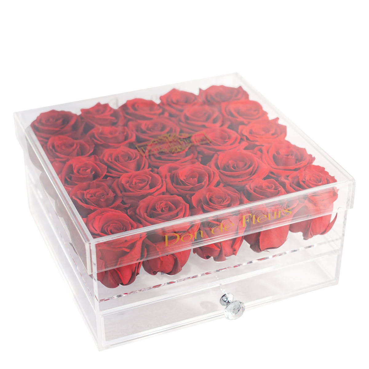 Acrylic 25 Preserved Rose Box