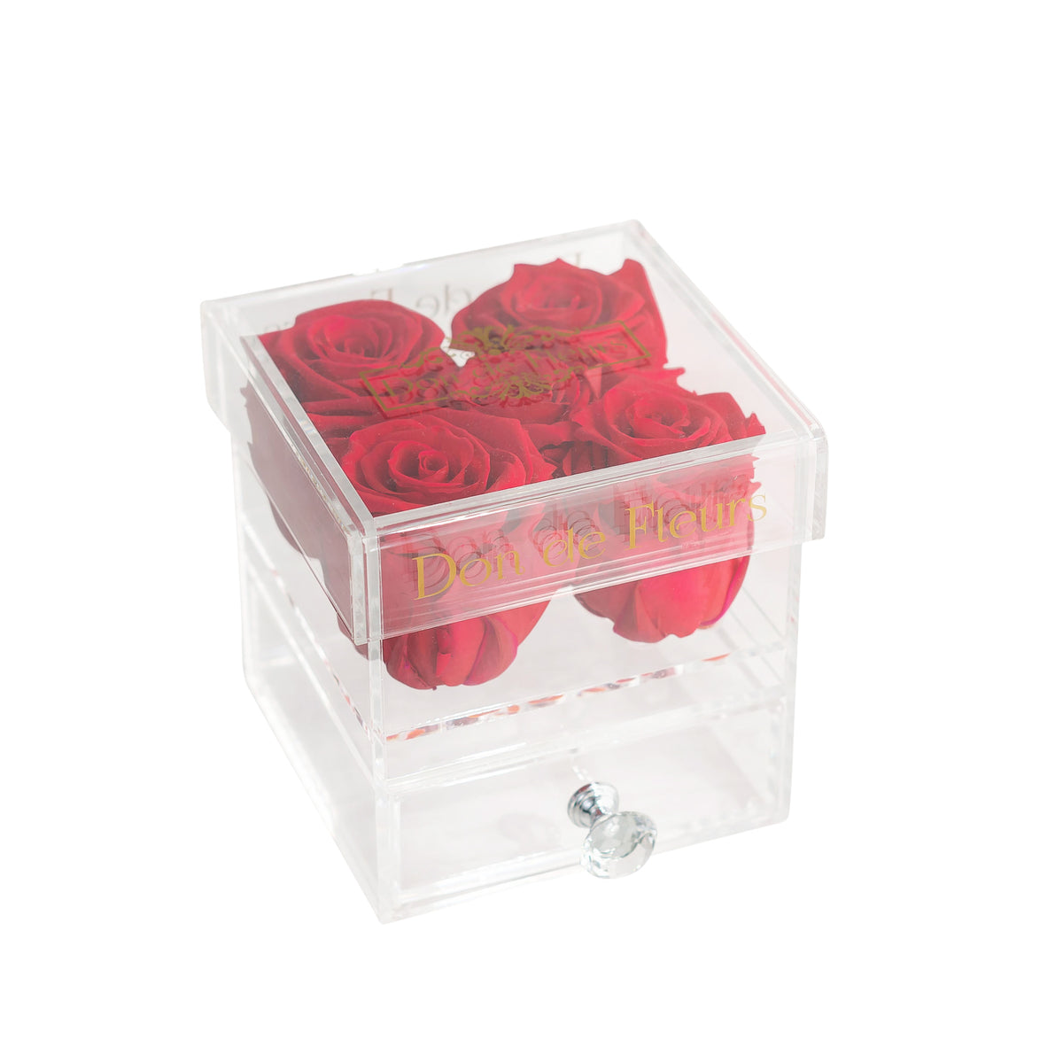 Acrylic 5 Preserved Rose Box
